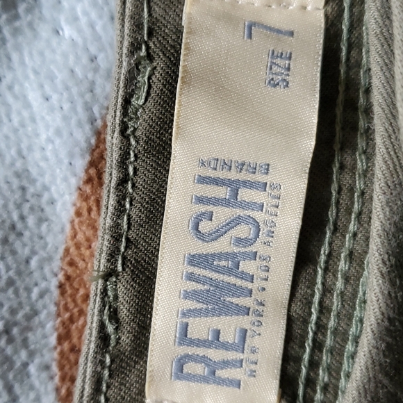 Rewash Olive Green Shorts Size 7 - Picture 2 of 3